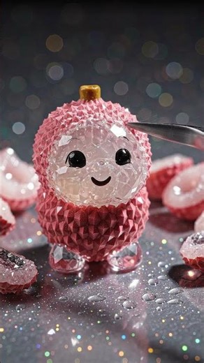 This Lychee Peeling ASMR Hits Different #shorts #animation