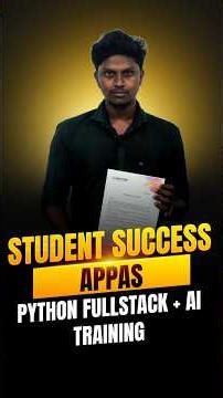 🔥Success Story of Appas - From Learning to Career Growth 🚀💼✨