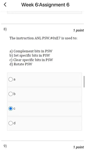 Microprocessors and Microcontrollers NPTEL Week 6 Assignment #nptel #shorts