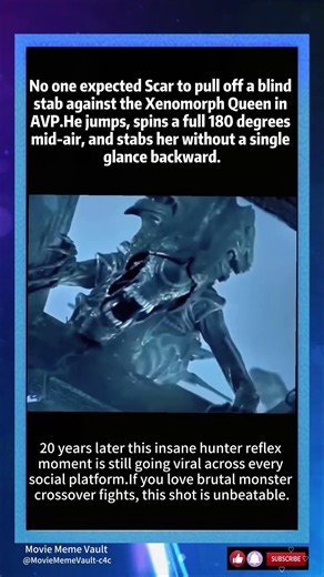 Scar Predator Pulled A Literal No-Look Kill On The Xenomorph Queen & Fans Are Still Shocked 20 Years