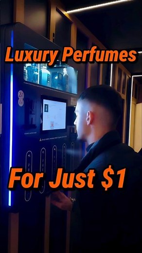 $1 Luxury Perfume Vending Machine! 💸💎#BusinessIdea #VendingMachine #LuxuryPerfume