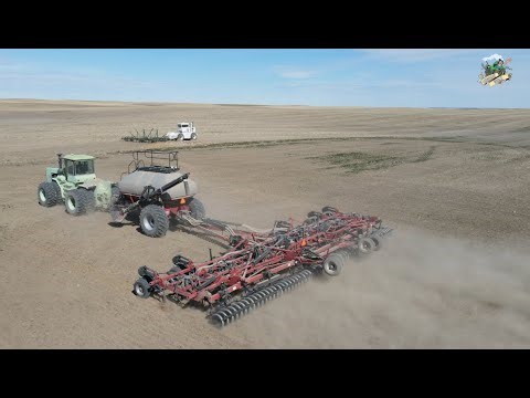 Steiger Lion 1000 Tractor Seeding Spring Wheat in Big Sky Country