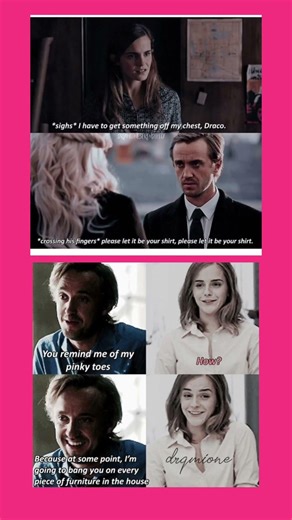 Draco & Hermione Savage Moments 😂 | Dramione Meme #shorts #dracomalfoy #harrypotter #funnymemes
