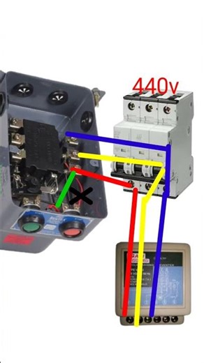 submersible starter#submersible#single phase preventor connections#circuit diagram