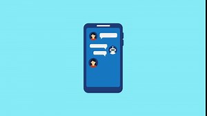Download animation ai chat bot conversation with people.animated AI customer support, Chat bot conversation with customer, Mobile chat bot. for free