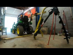 Attaching the County Line Post Hole Digger!