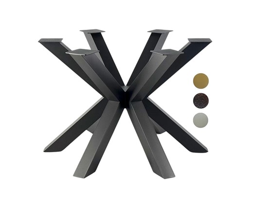 Metal Base for Dining Table, Steel Frame for Glass Top, Heavy Duty X Shape, Modern Dining Table or Conference Desk Base, Round Table Spider - Etsy UK