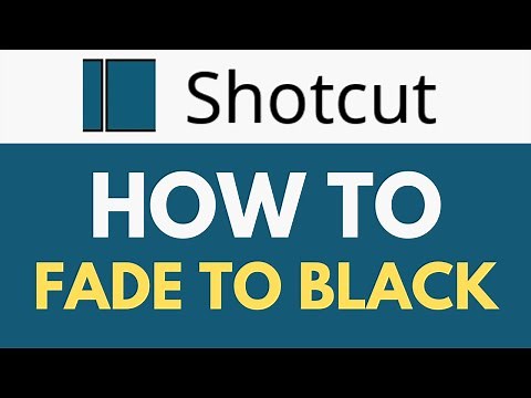 How To Fade to Black in Shotcut | Fade In and Fade Out Effect | Shotcut Tutorial