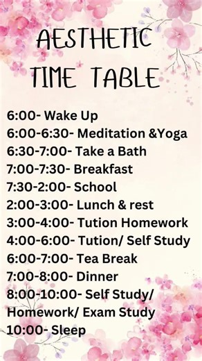 time table of 9 class