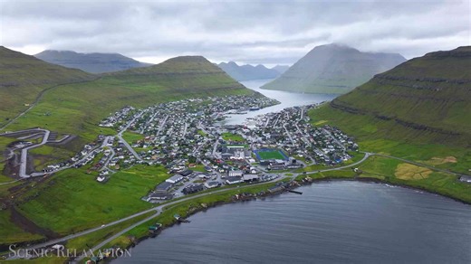 Entdecke die Insel Borðoy und den Múlafossur-Wasserfall – Färöer-Inseln in 4K