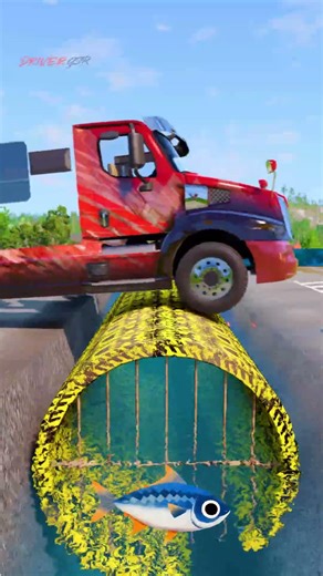 Truck vs Speed bumps | BeamNG Drive #shortvideo #beamngdrive #simulation #india #truck #speedbump