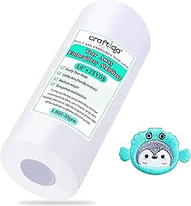 Craftido Tear Away Embroidery Stabilizer Backing 10" x 25 Yd/roll Compatible with Most Hoops 1.8oz Medium Weight for Machine Embroidery and Hand Sewing