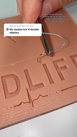 Medical Student Demonstrates Suture Techniques | Stitching Tools