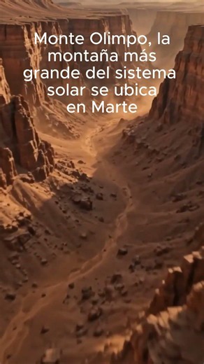 El monte Olimpo la montaña más grande del sistema solar