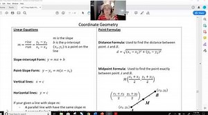 ACT Prep Math--Coordinate Geometry