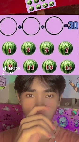 Interactive Math with Watermelon Graphics