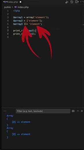 Short Array Append Operator in PHP #coding #codeprep #computersciencecourses #excel #correctcoding