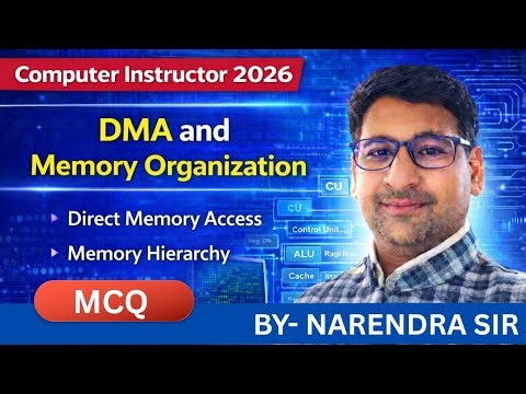 DMA and Memory Organization 🔥 MCQs | #computerinstructor2026 #computermcq #DMA #memoryorganization