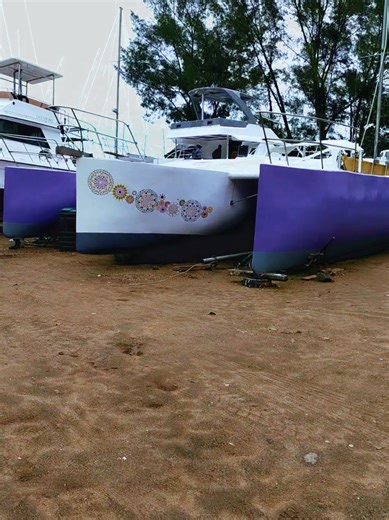 Exploring Our Trimaran's Colorful Transformation