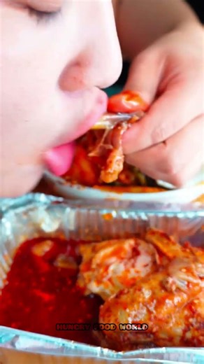 Chicken Eating 😋🤤 #mukbang #mukbanghorfun #koreanfood #food