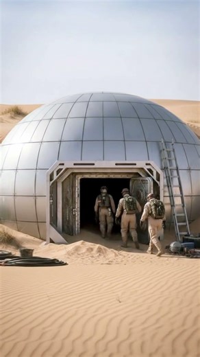 Desert Bunker → High-Tech Command Center #bunker #viralvideo #10millionviews