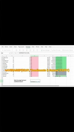 Excel AVERAGEIF Explained in 30 Seconds
