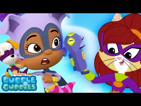 Superheroes Zooli & Bubble Puppy Rescue Dogs from a Cat Villain!! 🐶 | Bubble Guppies