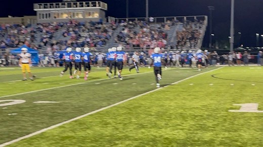 Watch Eli Mullins get an interception at the Simon Kenton 10-yard line