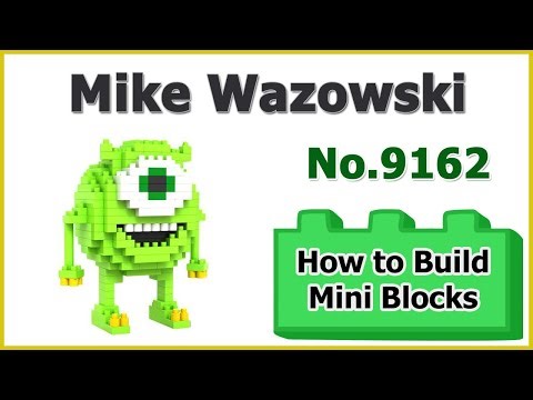 How to Build Mini Blocks Mike Wazowski No.9162 Review Instructions Specifications