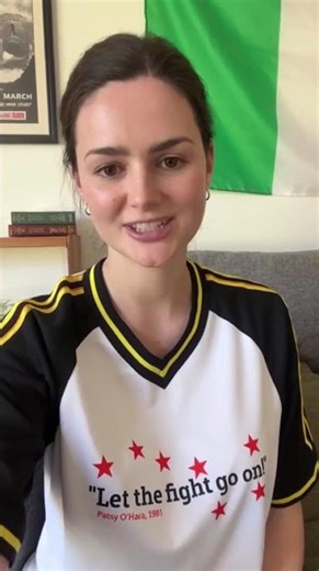 Womens Let the Fight Go On Patsy O'Hara Quote Jersey