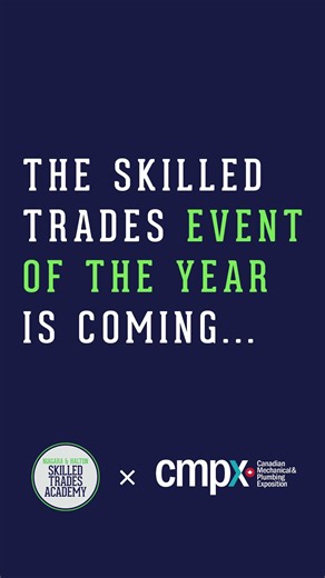 🗓 Mark your calendar — CMPX Show - Canadian Mechanical & Plumbing Expo is coming up. CMPX (Canadian Mechanical & Plumbing Exposition) is one of Canada’s largest mechanical and plumbing trade shows, bringing together professionals, manufacturers, educators, and innovators from across the industry. 🔧 CMPX SHOW 2026 🗓 March 25–27, 2026 📍 Metro Toronto Convention Centre, South Building What you’ll find at CMPX: • Hands-on product demos from leading manufacturers • The latest tools, technology, a