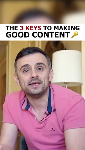 73K views · 1.3K reactions | The 3 keys to making good content  #garyvee #socialmedia #content | Gary Vaynerchuk | Facebook