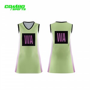 [Hot Item] Customizable Polyester Netball Dress with Unique Digital Prints