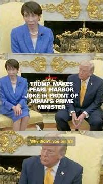 Trump makes Pearl Harbor joke in front of Japan's Prime Minister
