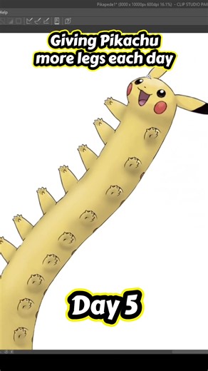 Pikachu Gains More Legs: Day 5 — Pikapede Progress