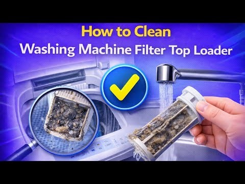 How to Clean Washing Machine Filter Top Loader (Agitator Trap)