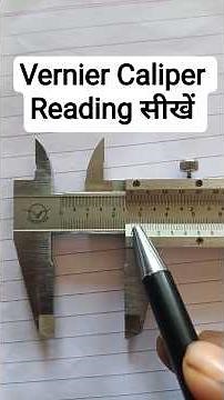How To Read A Vernier Scale (Vernier Caliper)