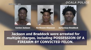 Ocala police arrest three and recover multiple stolen guns in gun bust