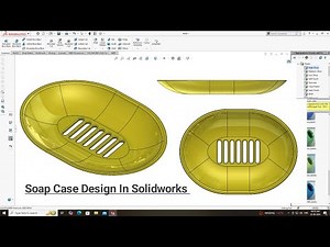 Solidworks Tutorials| Design of Soap case in Solidworks | #solidworks | #autocad | #soapcase