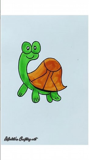 How to draw a turtle 🐢 / Easy Turtle 🐢 drawing tutorial #turtle #drawing #drawingtutorial #draw