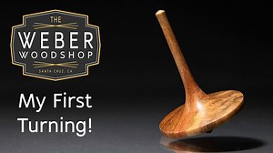 Turning a wood spinning top with carbide lathe tools
