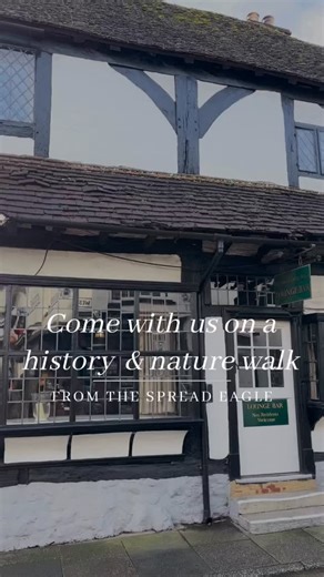 Historic Sussex Hotels on Instagram: "Take time to unlock the treasures of Midhurst during our ‘Guided Walk & Lunch - Stories of History & Nature’ experience.⏲️ Led by a guide from @piedaterreadventures, wander through West Street, past hidden historic doorways and stroll up to the 12th-century ruins of St. Ann’s Castle and discover a whole new side to Midhurst. As you explore, you’ll be travelling through centuries. The Spread Eagle, dating back to 1430, tells the story of England in stone and