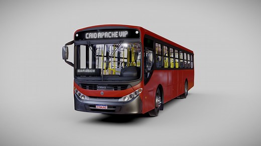 Caio Apache VIP III | Volksbus | Brazilian Bus - 3D model by konige3