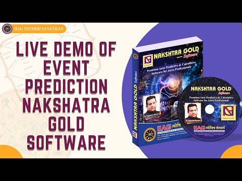 Live Demo of Event Prediction - Nakshtra Gold Software | IIAG Jyotish Sansthan