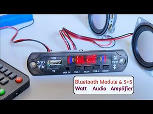 Bluetooth, FM, USB, SD Card & Aux With 5+5 Watt In Built Audio Amplifier Module | Bluetooth Receiver