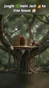jungle 🌿mein Jack 🙍ka tree house 🏠 #shortvideo #treehouse #junglehunter