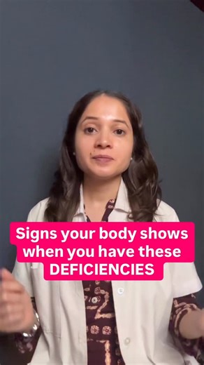 Dr. Smita Bhoir Patil- SKIN | HAIR | HORMONES | WEIGHT LOSS on Instagram: "Save & Share this video ❤️ Your body speaks before disease appears ⚠️ It’s extremely important not to ignore the symptoms of nutritional deficiencies. Constant fatigue, hair fall, muscle cramps, low immunity, mood changes or skin issues are often early warning signs. Don’t suppress these symptoms — identify and correct the root cause in time. Here are commonly deficient nutrients with vegetarian & non-vegetarian food sour