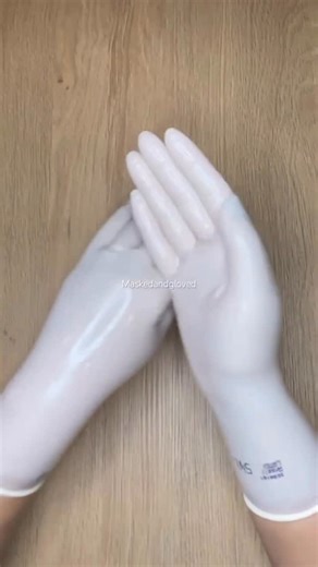 MaskedandGloved on Instagram: "Pure ASMR, real glove sounds ✨ Sterile latex gloves, slow & relaxing 👉 Full video on YouTube 👉 Link in bio for more #latexgloves #gloves #surgicalgloves #latexgloves #luvas"