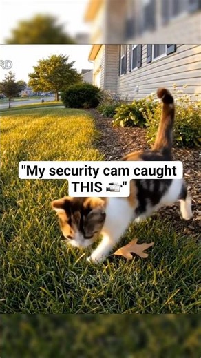 CAUGHT ON CCTV! 😱 The Funniest Kitten Moment #Shorts