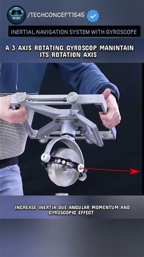 brilliant engineering behind gyroscope navigation #science #physics